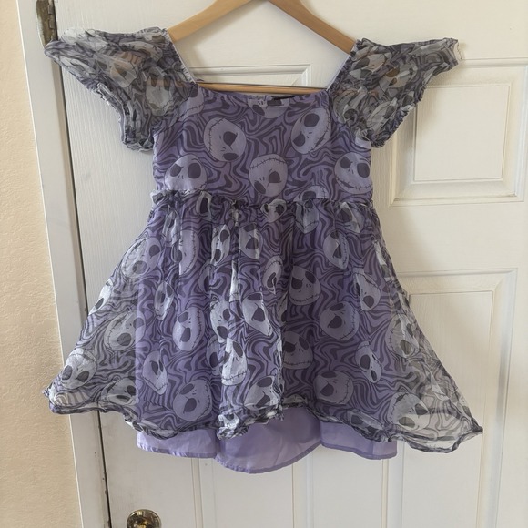 Nightmare Before Christmas Girl Dress Size XL Purple Disney Gothic Halloween 90s - Picture 2 of 11